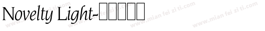 Novelty Light字体转换